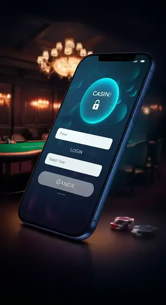 Sichere Login-Seite von Casino Revolution mit Eingabefeldern für E-Mail und Passwort sowie dem Logo des Casinos.